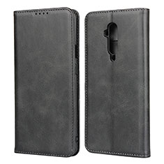 Funda de Cuero Cartera con Soporte Carcasa T06 para OnePlus 7T Pro Negro