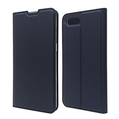 Funda de Cuero Cartera con Soporte Carcasa T06 para Oppo R17 Neo Azul