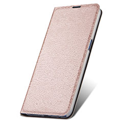 Funda de Cuero Cartera con Soporte Carcasa T06 para Oppo R17 Pro Oro Rosa