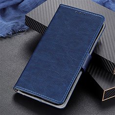 Funda de Cuero Cartera con Soporte Carcasa T06 para Oppo Reno4 Pro 5G Azul