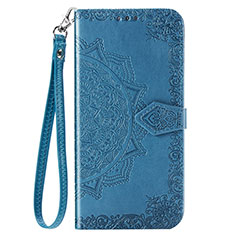 Funda de Cuero Cartera con Soporte Carcasa T06 para Xiaomi Mi 10 Azul