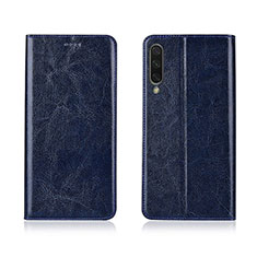 Funda de Cuero Cartera con Soporte Carcasa T06 para Xiaomi Mi A3 Azul