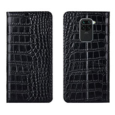 Funda de Cuero Cartera con Soporte Carcasa T06 para Xiaomi Redmi 10X 4G Negro