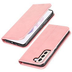 Funda de Cuero Cartera con Soporte Carcasa T06D para Samsung Galaxy S21 5G Rosa