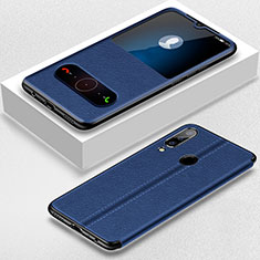 Funda de Cuero Cartera con Soporte Carcasa T07 para Huawei Honor 20i Azul