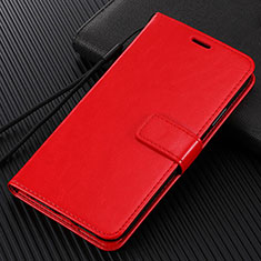 Funda de Cuero Cartera con Soporte Carcasa T07 para Huawei Honor View 30 Pro 5G Rojo