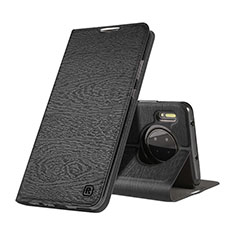 Funda de Cuero Cartera con Soporte Carcasa T07 para Huawei Mate 30 5G Negro