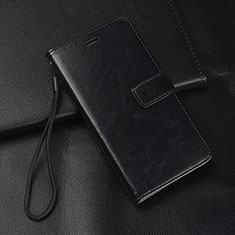 Funda de Cuero Cartera con Soporte Carcasa T07 para Huawei Nova 5 Negro