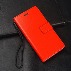 Funda de Cuero Cartera con Soporte Carcasa T07 para Huawei Nova 5 Pro Rojo