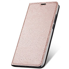 Funda de Cuero Cartera con Soporte Carcasa T07 para Huawei P20 Lite (2019) Oro Rosa