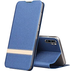 Funda de Cuero Cartera con Soporte Carcasa T07 para Huawei P30 Pro Azul