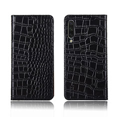 Funda de Cuero Cartera con Soporte Carcasa T07 para Xiaomi Mi A3 Negro