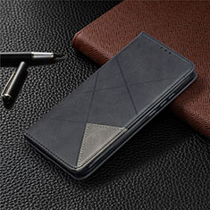 Funda de Cuero Cartera con Soporte Carcasa T07 para Xiaomi Redmi 9i Negro
