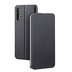 Funda de Cuero Cartera con Soporte Carcasa T08 para Huawei Honor 20S Negro