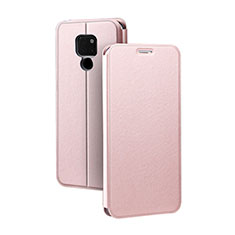 Funda de Cuero Cartera con Soporte Carcasa T08 para Huawei Mate 20 Oro Rosa