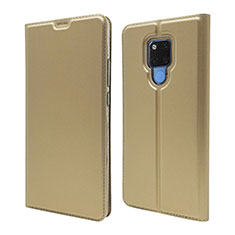 Funda de Cuero Cartera con Soporte Carcasa T08 para Huawei Mate 20 X 5G Oro