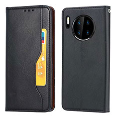 Funda de Cuero Cartera con Soporte Carcasa T08 para Huawei Mate 30 Negro