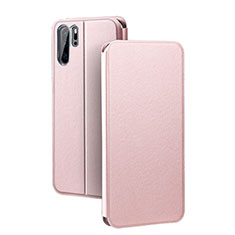 Funda de Cuero Cartera con Soporte Carcasa T08 para Huawei P30 Pro New Edition Oro Rosa