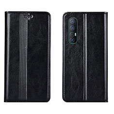 Funda de Cuero Cartera con Soporte Carcasa T08 para Oppo Find X2 Neo Negro