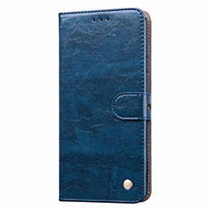 Funda de Cuero Cartera con Soporte Carcasa T08 para Xiaomi Redmi 10X 4G Azul