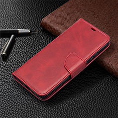 Funda de Cuero Cartera con Soporte Carcasa T08 para Xiaomi Redmi 9A Rojo