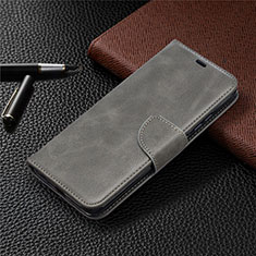 Funda de Cuero Cartera con Soporte Carcasa T08 para Xiaomi Redmi 9i Gris