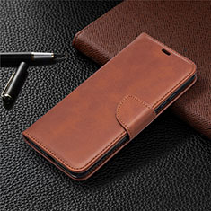 Funda de Cuero Cartera con Soporte Carcasa T08 para Xiaomi Redmi 9i Marron