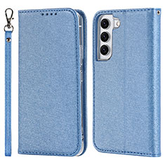 Funda de Cuero Cartera con Soporte Carcasa T08D para Samsung Galaxy S21 Plus 5G Azul