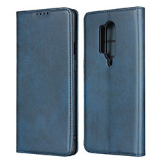 Funda de Cuero Cartera con Soporte Carcasa T09 para OnePlus 8 Pro Azul