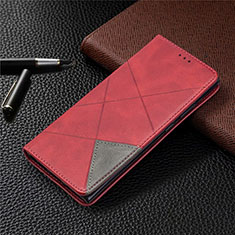 Funda de Cuero Cartera con Soporte Carcasa T09 para Samsung Galaxy Note 20 Ultra 5G Rojo