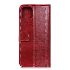 Funda de Cuero Cartera con Soporte Carcasa T09 para Xiaomi Mi 11 Lite 5G Rojo