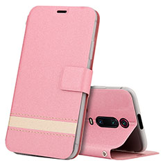 Funda de Cuero Cartera con Soporte Carcasa T09 para Xiaomi Mi 9T Rosa