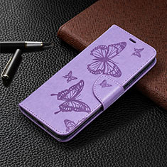 Funda de Cuero Cartera con Soporte Carcasa T09 para Xiaomi Redmi 9A Morado