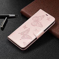 Funda de Cuero Cartera con Soporte Carcasa T09 para Xiaomi Redmi 9A Oro Rosa