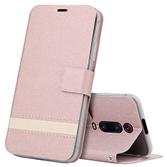 Funda de Cuero Cartera con Soporte Carcasa T09 para Xiaomi Redmi K20 Pro Oro Rosa