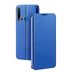 Funda de Cuero Cartera con Soporte Carcasa T10 para Huawei Nova 5i Azul