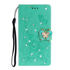 Funda de Cuero Cartera con Soporte Carcasa T10 para Huawei P40 Pro Verde