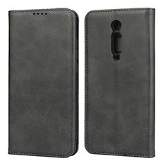 Funda de Cuero Cartera con Soporte Carcasa T10 para Xiaomi Redmi K20 Pro Negro