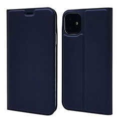 Funda de Cuero Cartera con Soporte Carcasa T11 para Apple iPhone 11 Azul