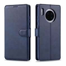 Funda de Cuero Cartera con Soporte Carcasa T11 para Huawei Mate 30E Pro 5G Azul