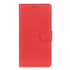 Funda de Cuero Cartera con Soporte Carcasa T11 para Huawei P Smart (2020) Rojo