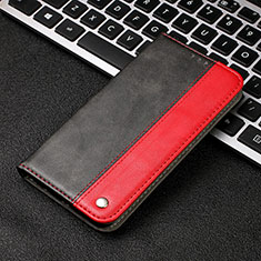 Funda de Cuero Cartera con Soporte Carcasa T11 para Huawei P20 Pro Rojo