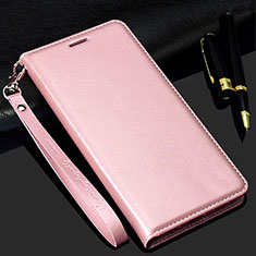 Funda de Cuero Cartera con Soporte Carcasa T11 para Samsung Galaxy Note 20 5G Oro Rosa