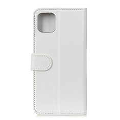 Funda de Cuero Cartera con Soporte Carcasa T11 para Xiaomi Mi 11 5G Blanco