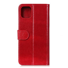 Funda de Cuero Cartera con Soporte Carcasa T11 para Xiaomi Mi 11 5G Rojo