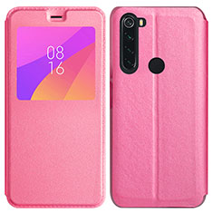 Funda de Cuero Cartera con Soporte Carcasa T11 para Xiaomi Redmi Note 8 Rosa