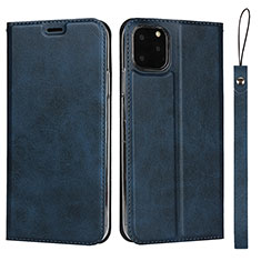 Funda de Cuero Cartera con Soporte Carcasa T12 para Apple iPhone 11 Pro Max Azul