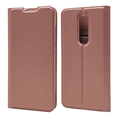 Funda de Cuero Cartera con Soporte Carcasa T12 para Xiaomi Redmi K20 Pro Oro Rosa