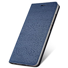 Funda de Cuero Cartera con Soporte Carcasa T14 para Huawei P Smart+ Plus (2019) Azul