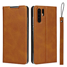 Funda de Cuero Cartera con Soporte Carcasa T14 para Huawei P30 Pro New Edition Naranja